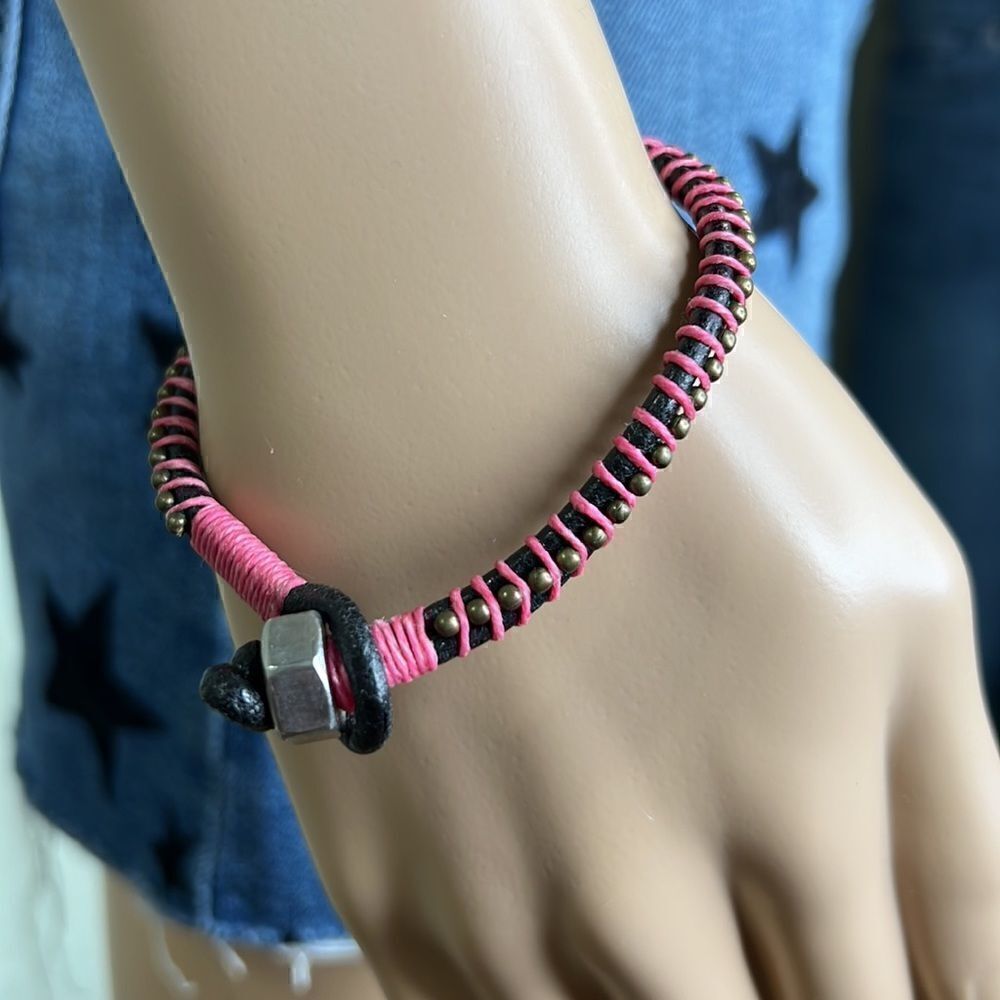 Leather Handcrafted Bracelet 7”